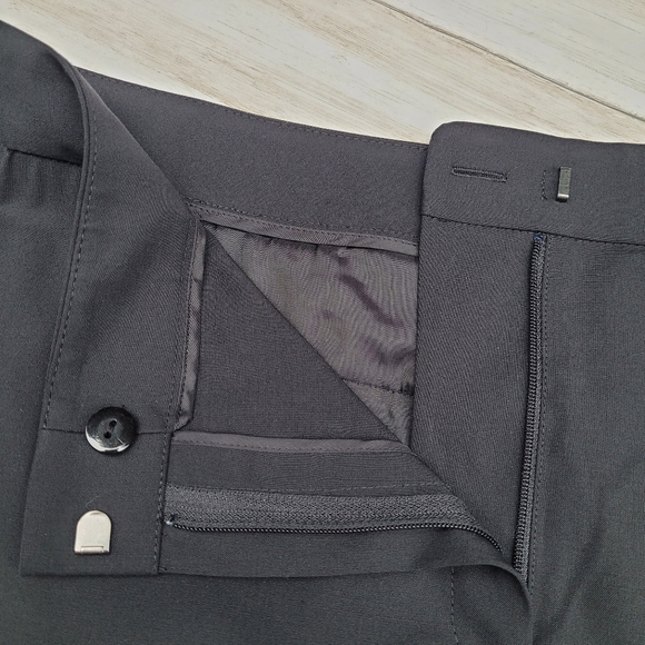 Lafayette 148 Contemporary Stretch Wool Menswear Pant Black Trouser Women's 16 - Picture 7 of 11